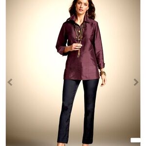 Chico’s Shantung Ava Pants NWT